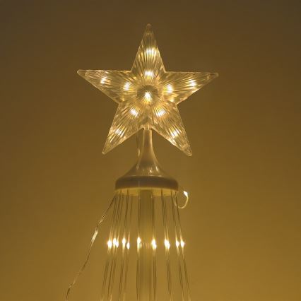 LED RGBW ar regulējamu spilgtumu āra Ziemassvētku dekorācija LED/4W/230V 180 cm IP44 egle + tālvadība