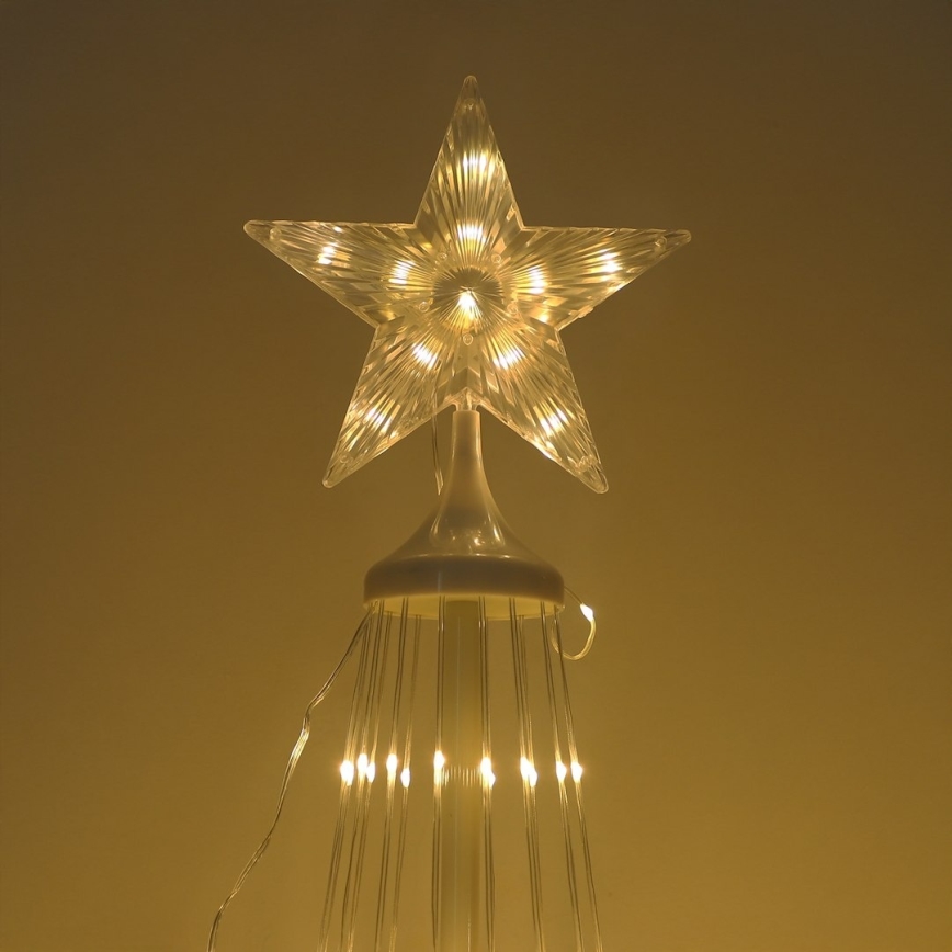 LED RGBW ar regulējamu spilgtumu āra Ziemassvētku dekorācija LED/4W/230V 180 cm IP44 egle + tālvadība