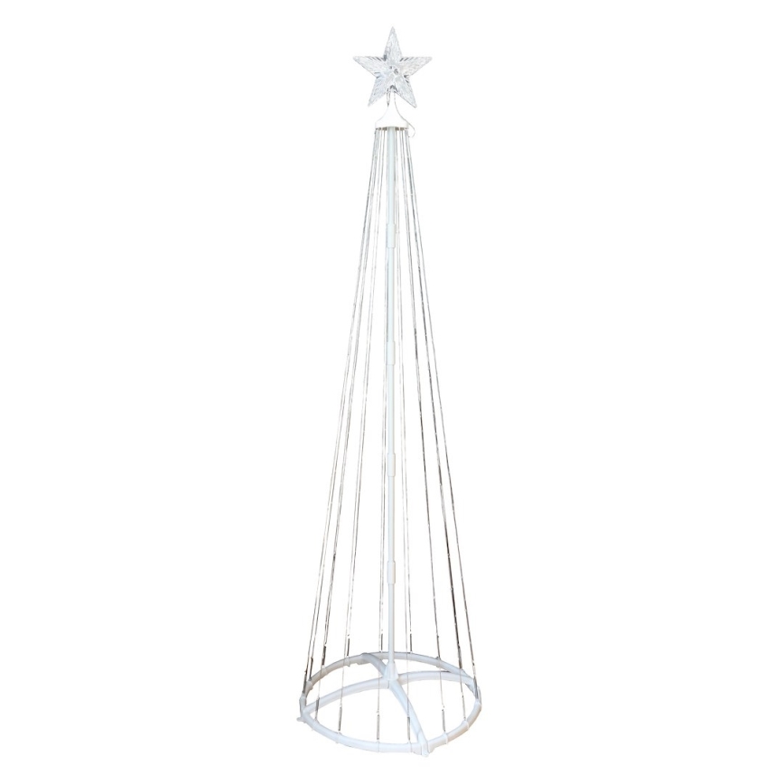 LED RGBW ar regulējamu spilgtumu āra Ziemassvētku dekorācija LED/4W/230V 180 cm IP44 egle + tālvadība