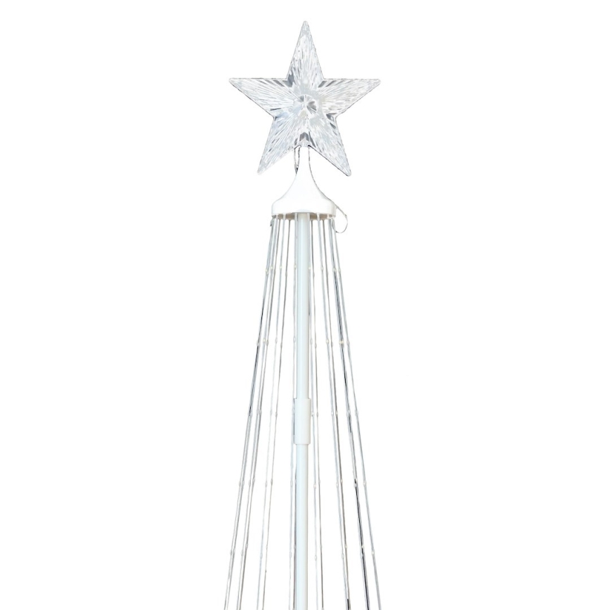 LED RGBW ar regulējamu spilgtumu āra Ziemassvētku dekorācija LED/4W/230V 180 cm IP44 egle + tālvadība