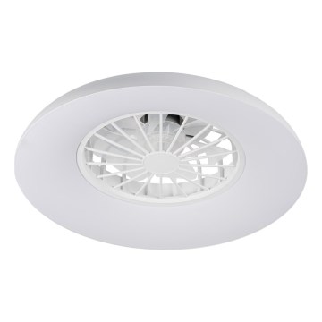 LED RGBW ar regulējamu spilgtumu griestu gaismeklis ar ventilatoru PLAVE PAN LED/24W/230V 3000-6500K Ø 48,5 cm balts + tālvadība