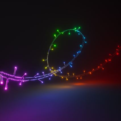 Nanoleaf - LED RGBW Āra Ziemassvētku virtene ESSENTIALS 250xLED 2x10m 2700-6500K Wi-Fi IP44