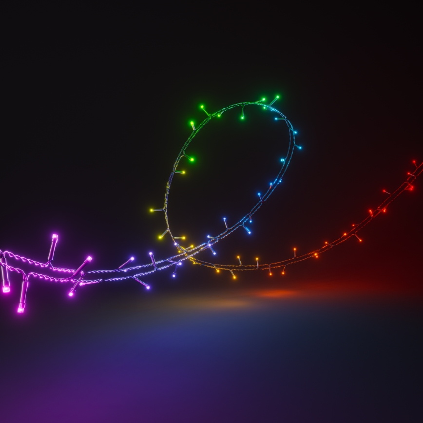 Nanoleaf - LED RGBW Āra Ziemassvētku virtene ESSENTIALS 250xLED 2x10m 2700-6500K Wi-Fi IP44