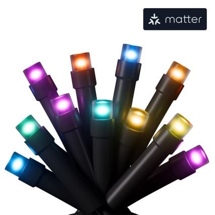 Nanoleaf - LED RGBW Āra Ziemassvētku virtene ESSENTIALS 250xLED 2x10m 2700-6500K Wi-Fi IP44