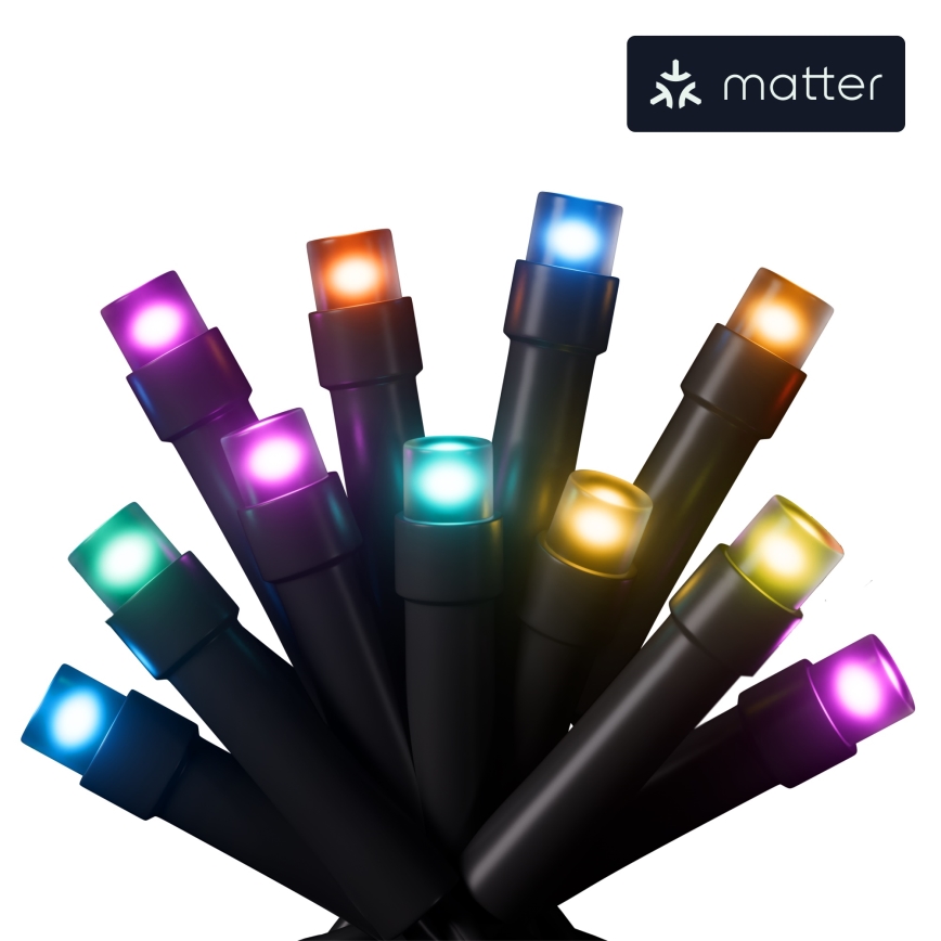 Nanoleaf - LED RGBW Āra Ziemassvētku virtene ESSENTIALS 250xLED 2x10m 2700-6500K Wi-Fi IP44