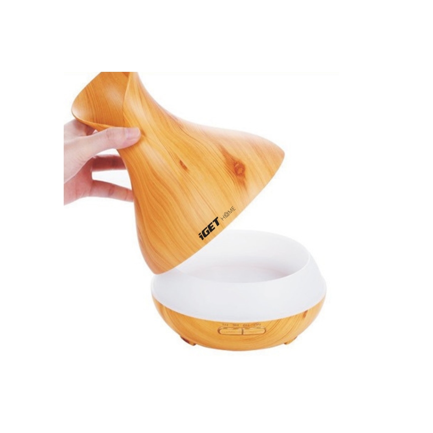 LED RGBW Aromātiskais difuzors un gaisa mitrinātājs LED/230V 500 ml Wi-Fi + tālvadības pults