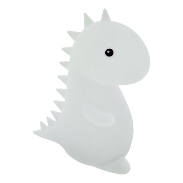 LED RGBW Bērnu skārienvadāma lampa LED/1W/5V USB 1200 mAh dinozaurs