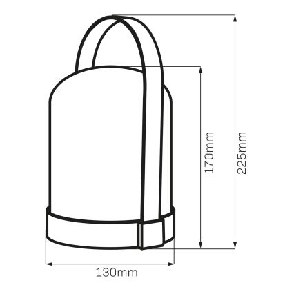 LED RGBW dekoratīvā galda lampa MINORKA LED/0,3W/4,5V 3xAA