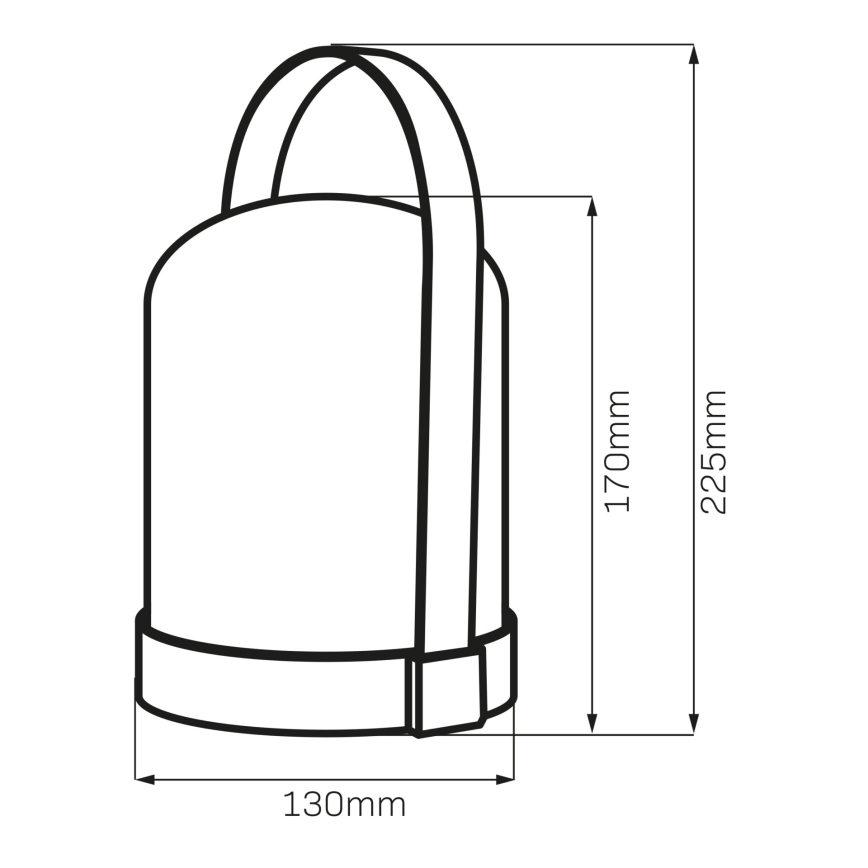 LED RGBW dekoratīvā galda lampa MINORKA LED/0,3W/4,5V 3xAA