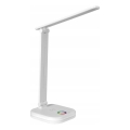 LED RGBW dimējama galda lampa ar bezvadu uzlādi LED/7W/5V USB balta