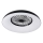 LED RGBW dimējama griestu lampa ar ventilatoru PLAVE PAN LED/48W/230V 3000-6500K Ø 60 cm melna + tālvadība