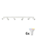 LED RGBW dimējams punktveida gaismeklis ANGIE 6xGU10/6,5W/230V 2700-6500K balts