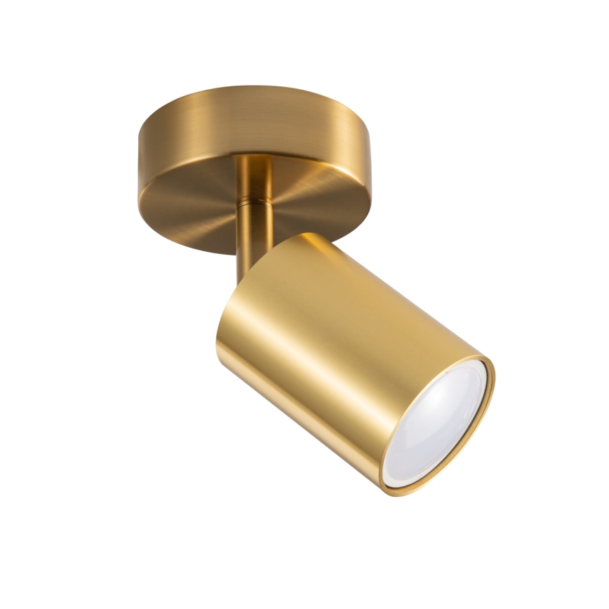 LED RGBW aptumšojams sienas prožektors GOLDIE 1xGU10/4,8W/230V 3000K zelta krāsā + tālvadības pults