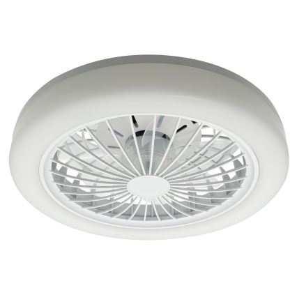 LED RGBW dimējamā griestu lampa ar ventilatoru ZAMBIA LED/24W/230V 3000-6500K balta + tālvadība