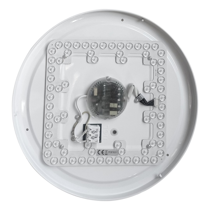 LED RGBW dimējama griestu lampa MELO, LED 36 W / 230 V, 3000–6000 K, diametrs 39 cm, balta + tālvadības pults