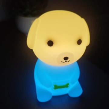 LED RGBW dimmējama uzlādējama bērnu nakts lampa LED/2,5W/5V 3000K 1200 mAh suns