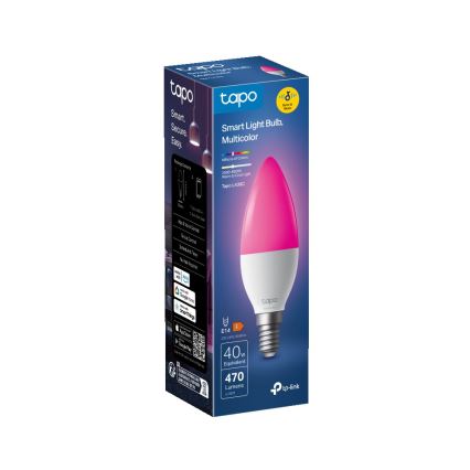 LED RGBW dimmējama viedā spuldze E14/4,8W/230V 2500-6700K - TP-Link