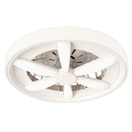 LED RGBW regulējams griestu gaismeklis ar ventilatoru MALAWI LED/48W/230V 3000-6500K balts + tālvadības pults