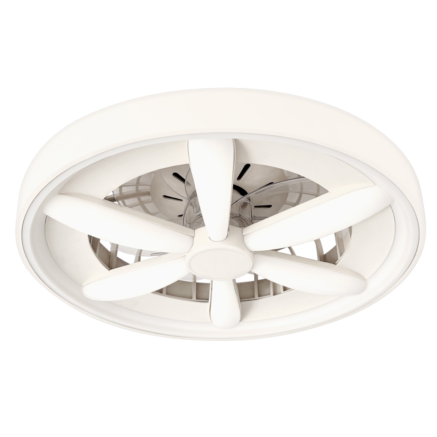 LED RGBW regulējams griestu gaismeklis ar ventilatoru MALAWI LED/48W/230V 3000-6500K balts + tālvadības pults