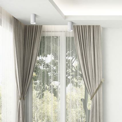 LED RGBW aptumšojams vannasistabas punktgaismeklis TURYN 1xGU10/6W/230V 3000K IP44 balts + tālvadības pults