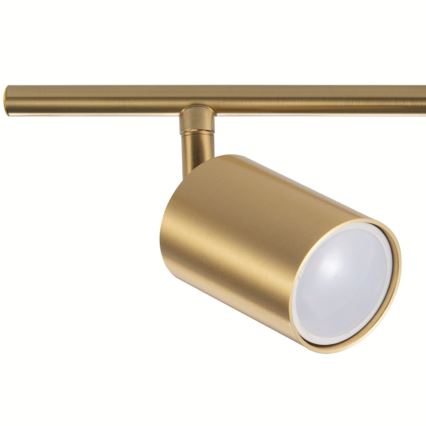 LED RGBW dimmējams punktveida gaismeklis GOLDIE 3xGU10/4,8W/230V 3000K zeltains + tālvadības pults
