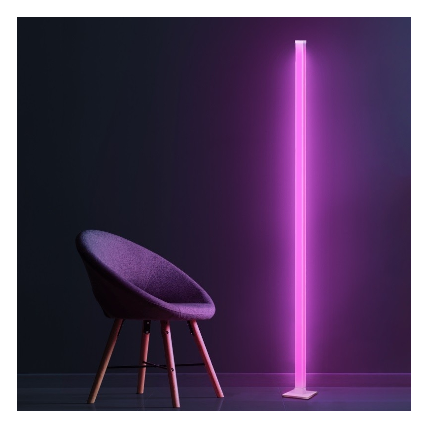 LED RGBW Aptumšojama grīdas stāvlampa MAGICAL LED/7W/230V + tālvadības pults