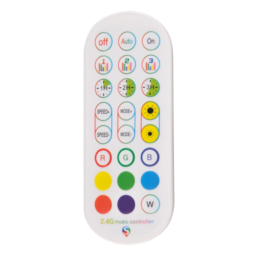 LED RGBW Aptumšojama grīdas stāvlampa MAGICAL LED/7W/230V + tālvadības pults
