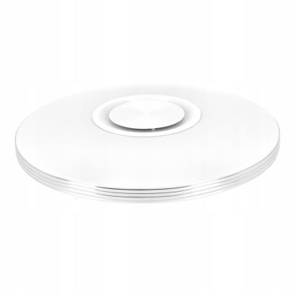 LED RGBW aptumšojams griestu gaismeklis ar iebūvētu skaļruni LED/60W/230V 3000-6000K Ø 40 cm balts + ar tālvadības pulti