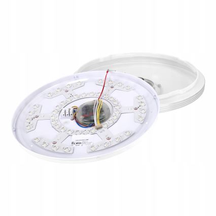 LED RGBW aptumšojams griestu gaismeklis ar iebūvētu skaļruni LED/60W/230V 3000-6000K Ø 40 cm balts + ar tālvadības pulti