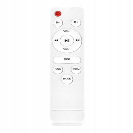 LED RGBW aptumšojams griestu gaismeklis ar iebūvētu skaļruni LED/60W/230V 3000-6000K Ø 40 cm balts + ar tālvadības pulti