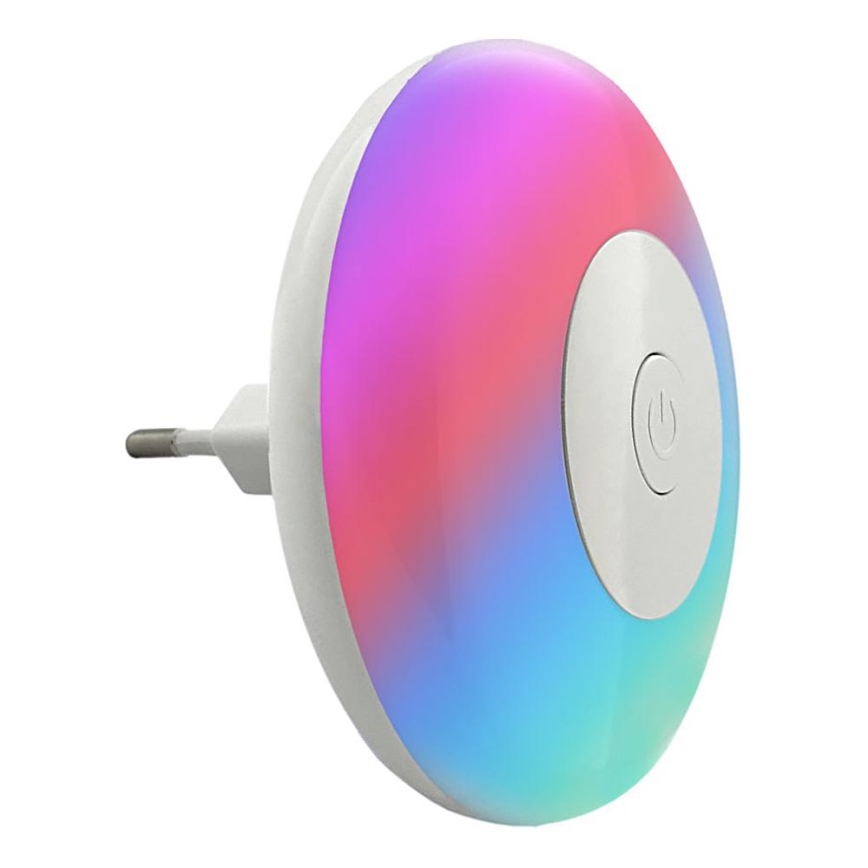 LED RGBW Nakts lampa LED/1W/230V balta