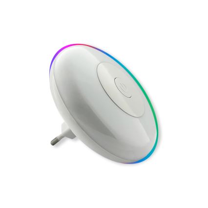 LED RGBW Nakts lampa LED/1W/230V balta