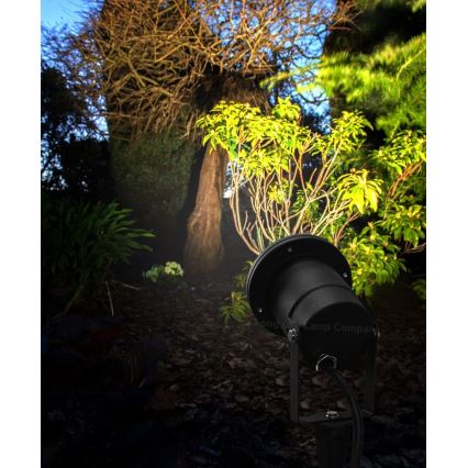 LED RGBW regulējama āra lampa BLAKE 1xGU10/4,8W/230V IP65 + tālvadības pults