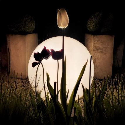 LED RGBW regulējama āra lampa GLOBO 1xE27/9W/230V 2700-6500K Ø 40 cm IP44 Wi-Fi