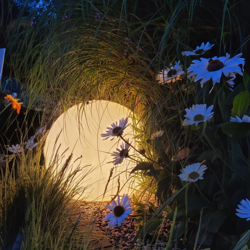 LED RGBW regulējama āra lampa GLOBO 1xE27/9W/230V 2700-6500K Ø 40 cm IP44 Wi-Fi