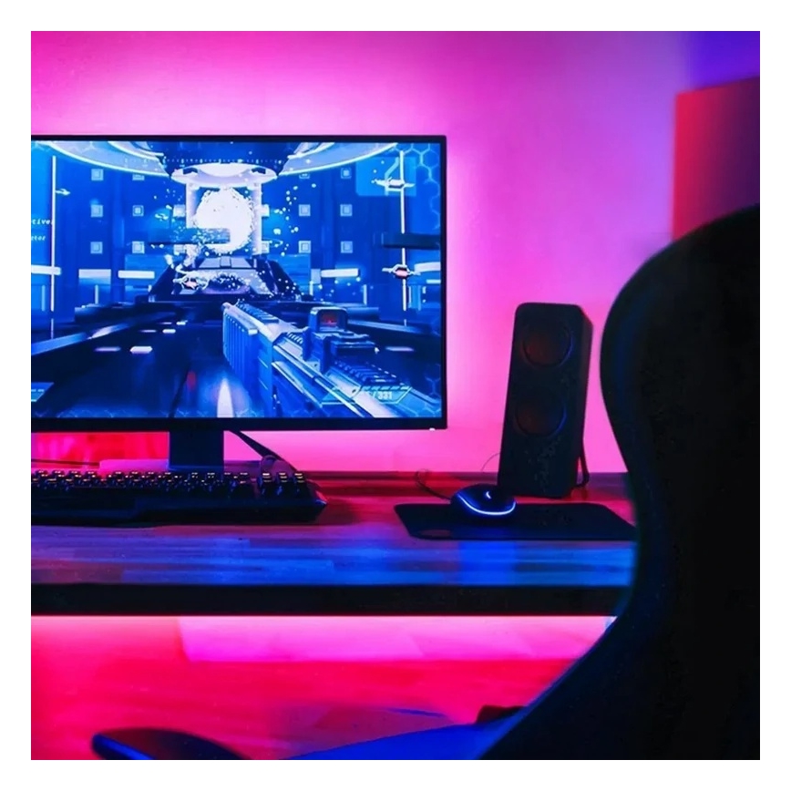 LED RGBW Regulējamā gaismas lente 5 m LED/13,5W/230V Wi-Fi