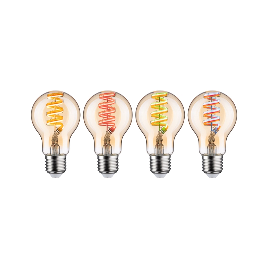 LED RGBW regulējama spuldze FILAMENT E27/6,3W/230V 2200-6500K - Paulmann 29156