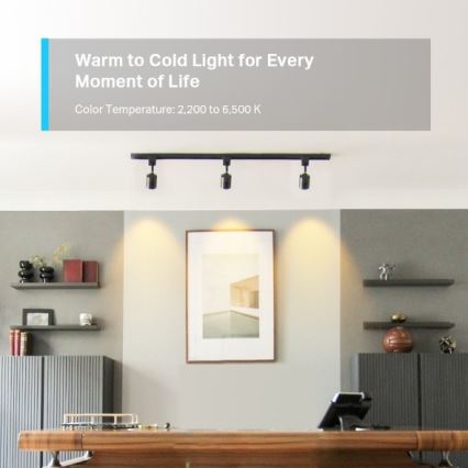 LED RGBW regulējama spuldze GU10/3,7W/230V 2200-6500K Wi-Fi - TP-Link