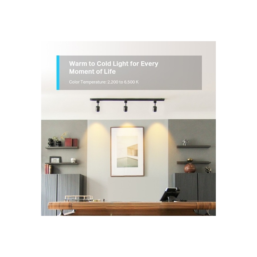 LED RGBW regulējama spuldze GU10/3,7W/230V 2200-6500K Wi-Fi - TP-Link