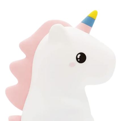 LED RGBW regulējama, uzlādējama bērnu nakts lampiņa ar skārienvadību UNICORN LED/1W/5V 1200 mAh