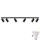 LED RGBW Regulējama vannas istabas gaisma TURYN 6xGU10/6,5W/230V 2700-6500K Wi-Fi IP44 melna