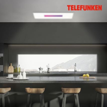 LED RGBW regulējams panelis LED/20W/230V 3000-6500K 25x100 cm sudraba + tālvadība