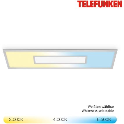 LED RGBW regulējams panelis LED/20W/230V 3000-6500K 25x100 cm sudraba + tālvadība
