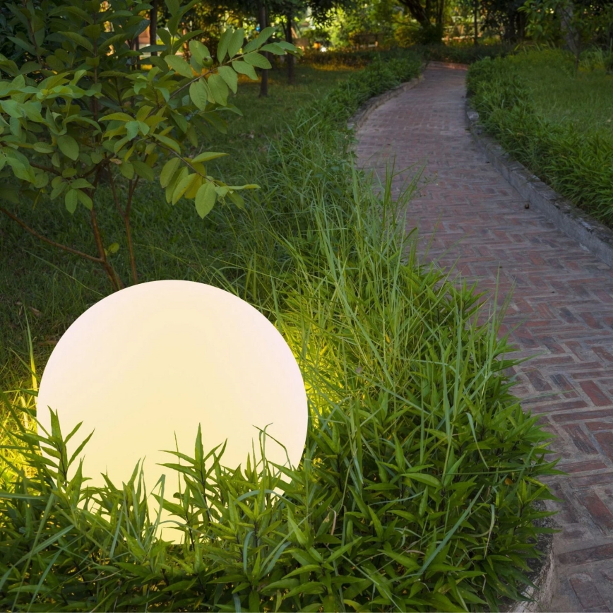 LED RGBW Saules enerģijas lampa BALL LED/3,7V 1500 mAh d. 50 cm IP65 + tālvadības pults