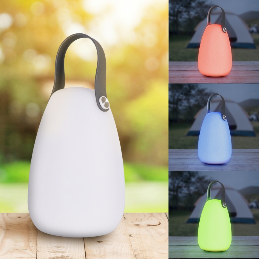 LED RGBW Saules enerģijas lampa CANARIA LED/2W/1,2V 400 mAh IP44 balta