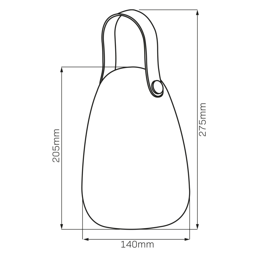 LED RGBW Saules enerģijas lampa CANARIA LED/2W/1,2V 400 mAh IP44 balta