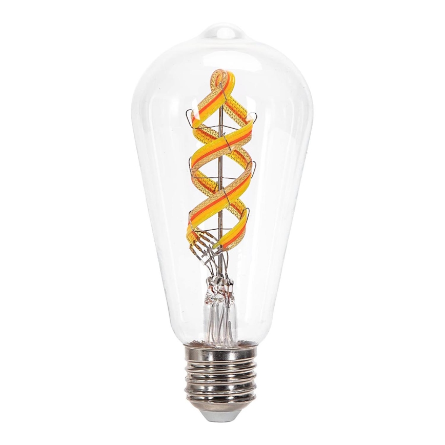 LED RGBW Spuldze FILAMENT ST64 E27/4,9W/230V 2700K - Aigostar