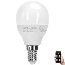 LED RGBW Spuldze G45 E14/4,9W/230V 2700-6500K - Aigostar