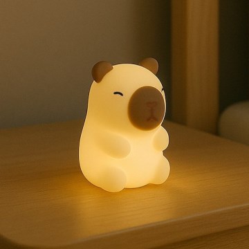 LED RGBW uzlādējama skārienjūtīga bērnu naktsgaisma ar regulējamu spilgtumu KAPYBARA LED/0,45W/5V 800 mAh