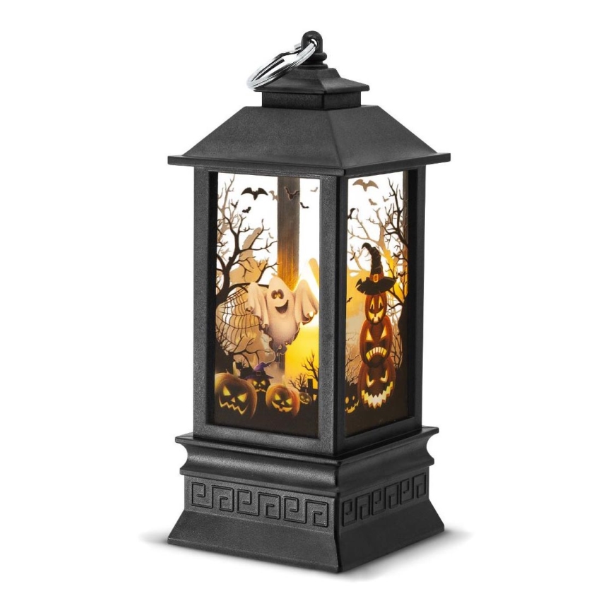 LED Rotājums HALLOWEEN LED/3xAAA/silti balta laterna ar ķirbjiem